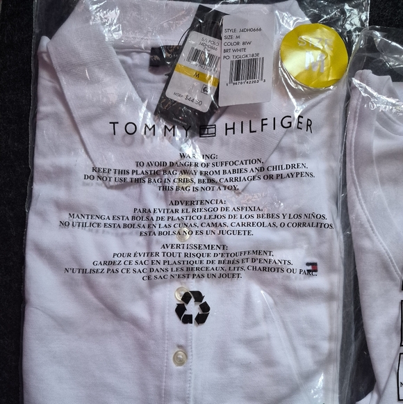 Tommy Hilfiger Men's Shirts - White, Black, Green - Picture 4 of 6